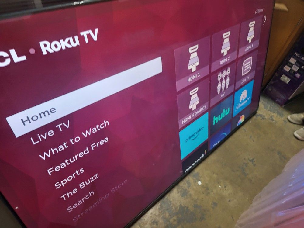 TCL 85 Inch Open Box Class 4-Series UHD HDR ROKU Smart TV Model 85S455
