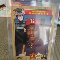 Kirby Puckett 1987 Topps All-star 1987 Topps Baseball Cards 