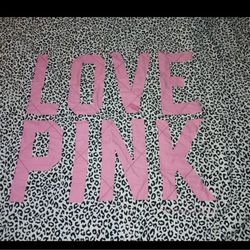 Victoria Secret Pink Quilted Blanket Queen 