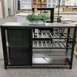 Coffee bar Cabinet Wine Cabinet Bar Cabinet Industrial Wine Cabinet Home Bar Cabinet Hutch Cabinet With light mode,16key memory function,wi