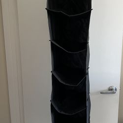 6 Tier Hanging Closet Organizer For Shoes, Clothes, Misc. 47” x 11” Sherman Oaks.
