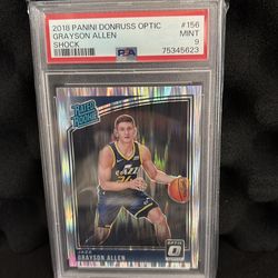 2018 PANINI DONRUSS OPTIC | SHOCKGRAYSON ALLEN 156 MINT PSA 9