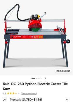 RUBI DC-250 Python 1200 Wet Tile
Saw.