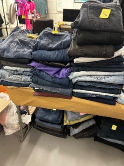 Jeans used about 200 pairs