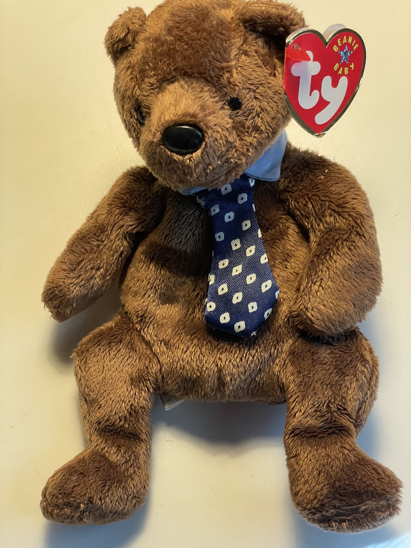 2001 Ty Beanie Baby "Hero" Father's Day Bear. New condition! Never played with. Was kept in a cabinet! One of the original 9 Beanie Babies! Hero was r