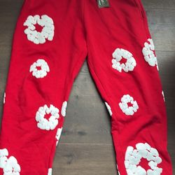 Denim Tears Red Pants