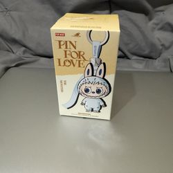 Pop Mart Labubu The Monsters Pin for Love Series Vinyl Plush Pendant (A-M) Single Blind Box