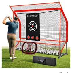 Heavy Duty Golf Practice Net Set 10x7.5FT
