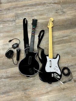 Guitar Hero/Rockband Guitars & Microphone for Xbox 360
