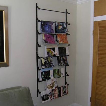 Pottery Barn Wall-Mount Magazine Rack Wrought Iron (2 Available)