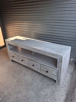 Entertainment center rustic look