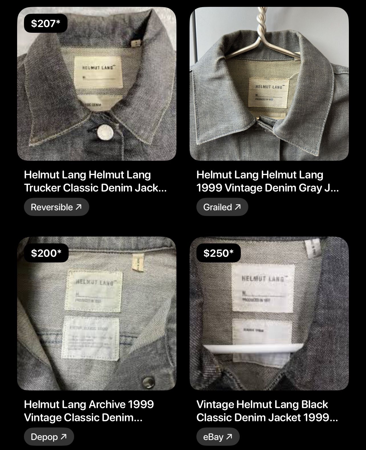 Helmut Lang Vintage Classic Denim Jacket