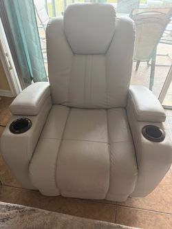 Powered leather Recliners set for sale