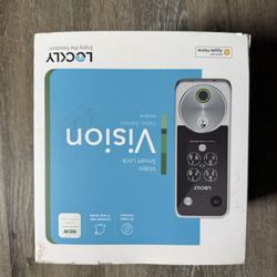 Lockly Vision 2K Video Zeno Satin Nickel Deadbolt Wifi Doorbell Smart Lock,Home Key,Night Vision,Fingerprint, Siri/Alexa/Google