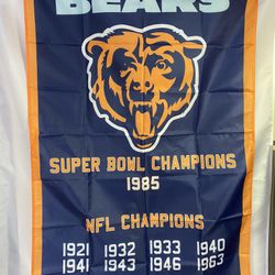 Chicago Bears Champions Wall Banner (3’x5’) 