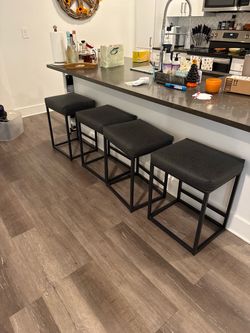Bar stools  Black/Gray counter height