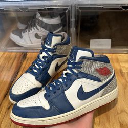 Size 11.5 - Air Jordan 1 Mid True Blue No Box 