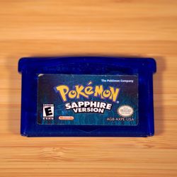 Authentic Pokemon Sapphire Version Game Cartridge