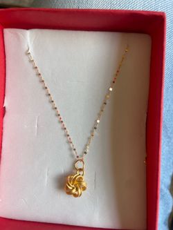 18k real gold necklace