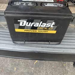 Brand new Duralast gold car battery.