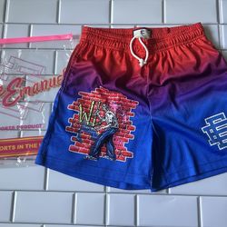 SMALL LIMITED EDITION ERIC EMANUEL GRAFFITI SHORTS. AUTHENTIC