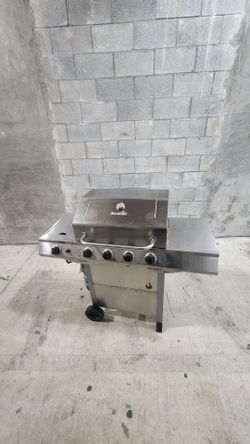 Char-Broil 4-Burner Gas Grill + Side Burner, Cover & Propane Tank | Parrilla Completa con Tanque
