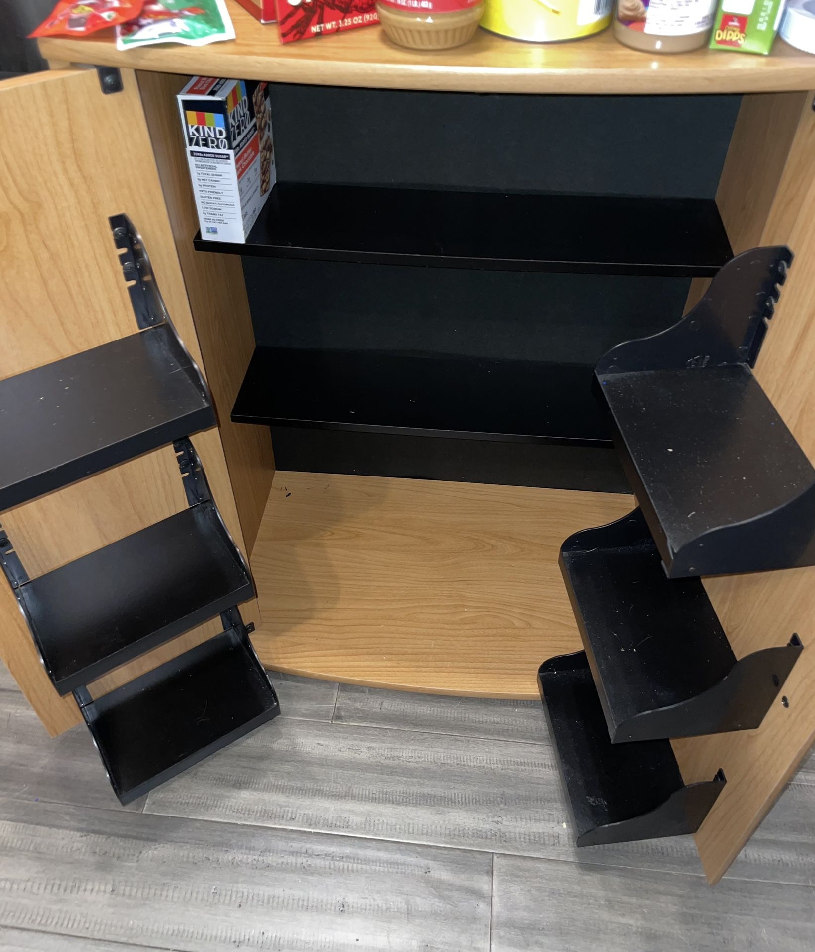 Wooden Storage Cabinet w/ Shelves