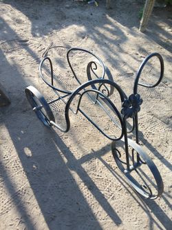 Vintage Wrought iron bicycle planter