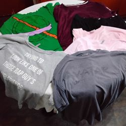 Ladies 2XL  6 T Shirts And 1 Pants All 7 Pieces For 