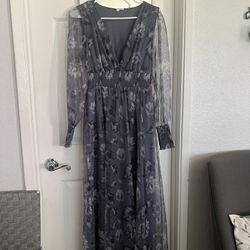 Grey Floral Baltic Born Dress