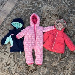 Girl Snow Clothes 3-6 Months & 12 Months 