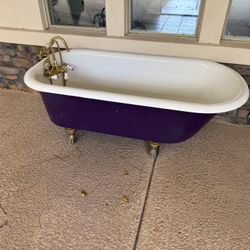 Claw Foot Tub Purple 