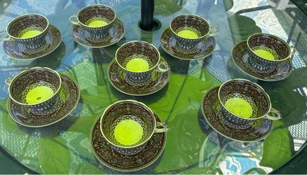 Limoges teacup set of 8