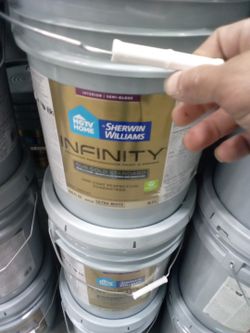 5 Gal Infinity Semi Gloss White Paint