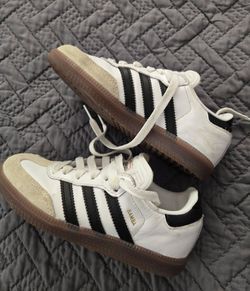 Adidas Samba Indoor Soccer Shoes Kids Size 12.5 White