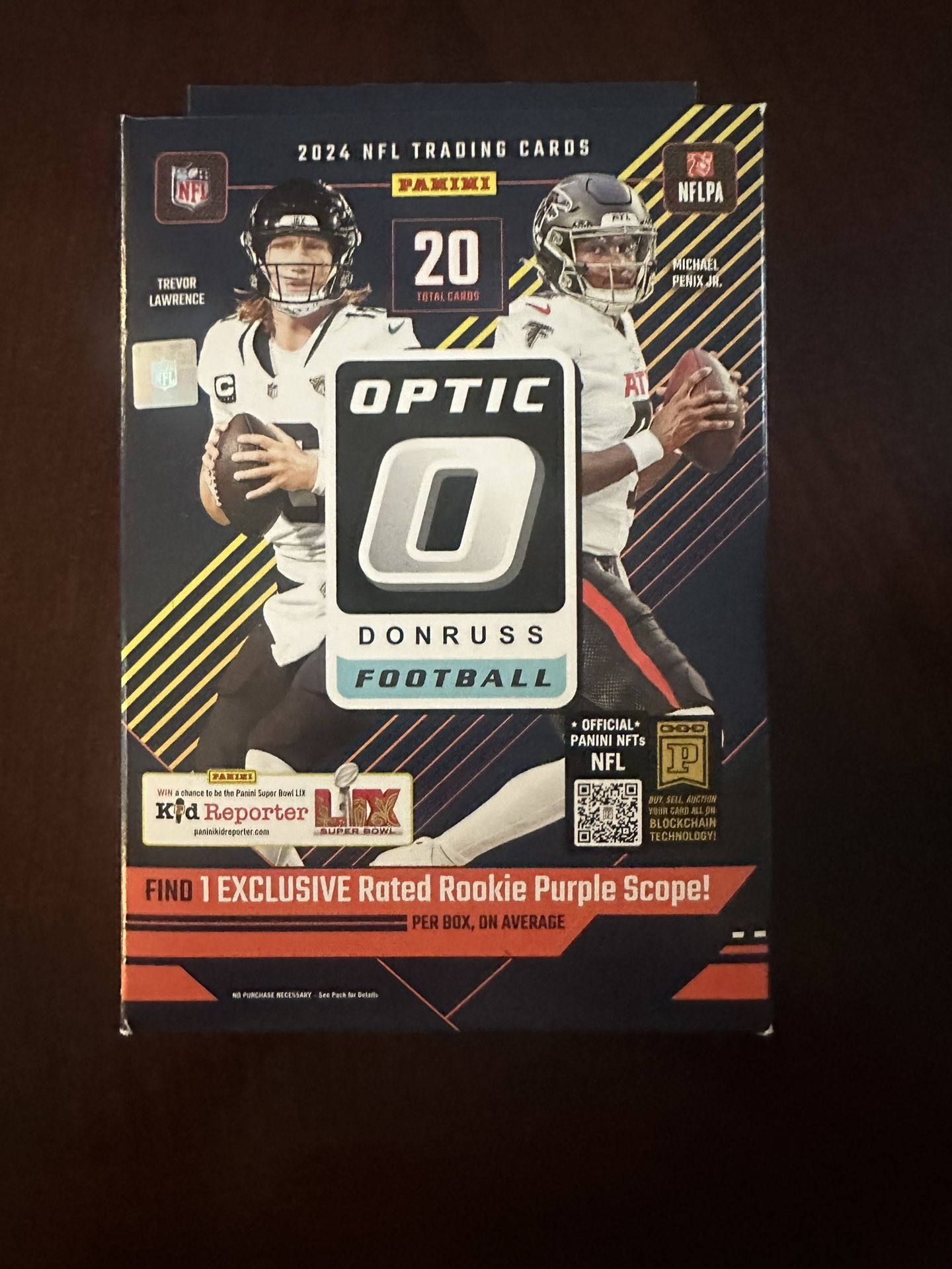 2024 NFL Donruss Optic Football Trading Card Hanger Box Sealed