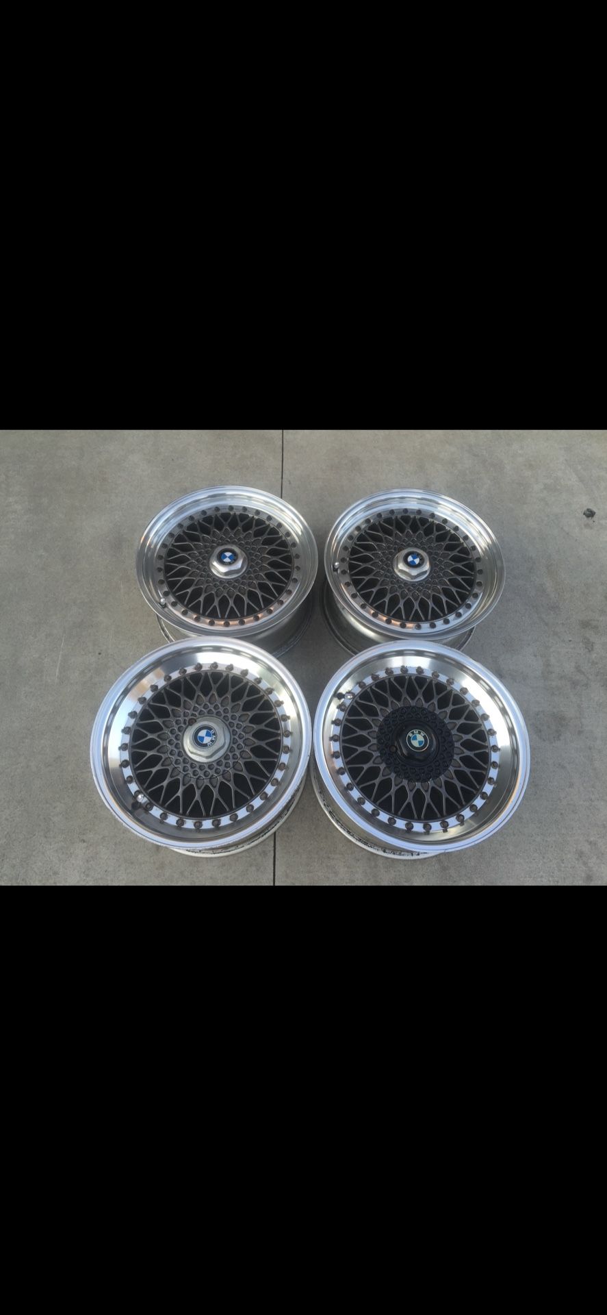 COMPOMOTIVE CX 601 2 piece 4x100 wheels 16 x 7 16 x 8 use RARE!