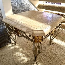Stone Top End/coffee Table 