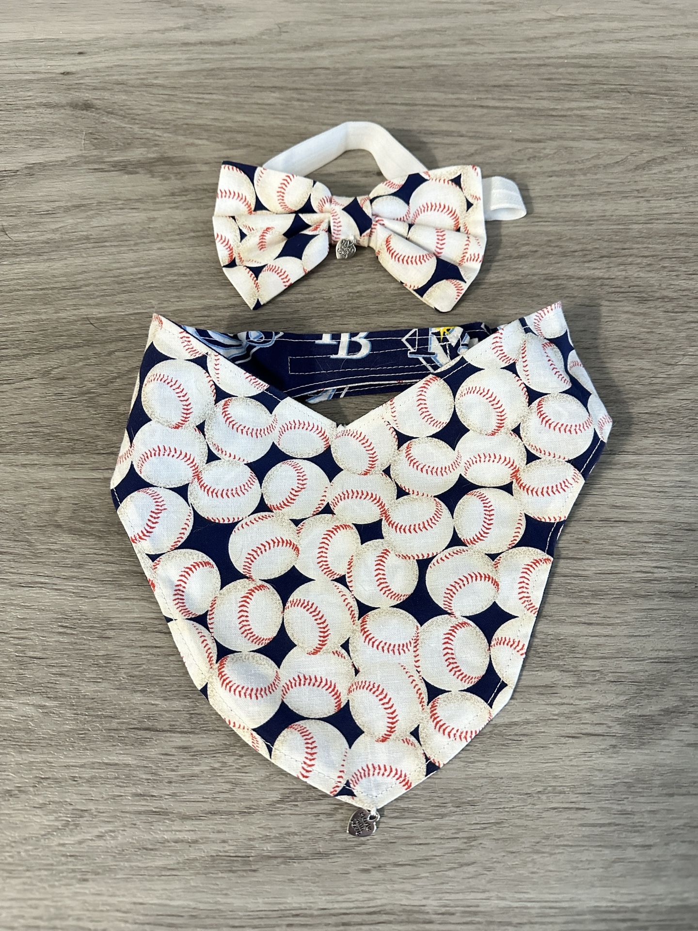 Reversible Dog Bandana And Bow Tie