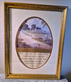 Lords Prayers Antique painting