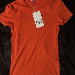 Zara Orange Top 