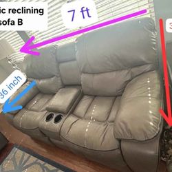 SET FAMILY ROOM (two reclining leather sofas)