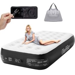 OlarHike Twin Air Mattress with Built in Pump,Durable Inflatable Blow Up Mattresses Storage Bag for Camping,Travel&Guests, 13" Airbed-Hig🆕✅Size: TWIN