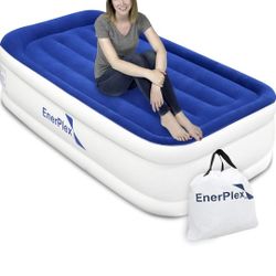 Twin Air Bed With Built In Pump That's Works Automatically Keeps Aired Up.