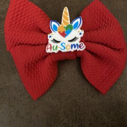 Autism Hair Bow