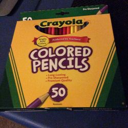 NIB...CRAYOLA 50 Colored Pencils