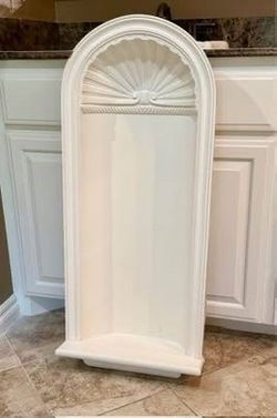 Large Decorative Architectural Recessed Wall Niche with Display Shelf