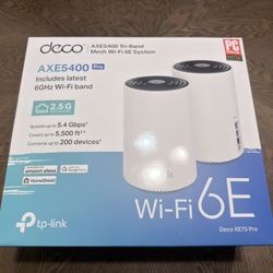 TP-Link Deco WiFi 6E Mesh Router 2-Pack