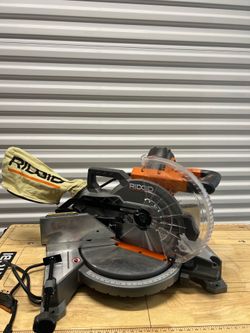 Ridgid 15 Amp 10 in. Corded Dual Bevel Miter Saw with LED Cut Line Indicator