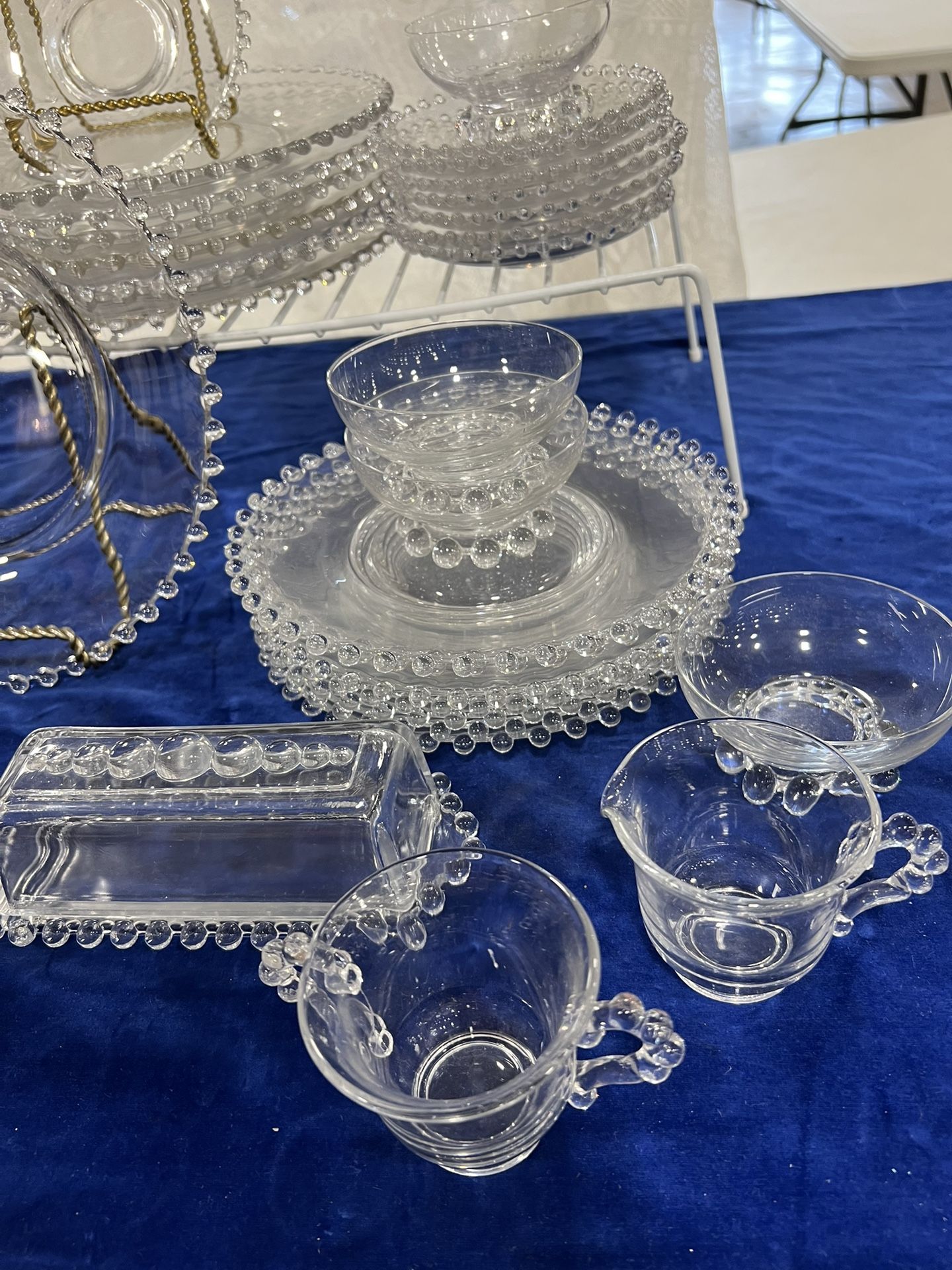 Vintage 35 Piece CANDLEWICK Elegant Dishes